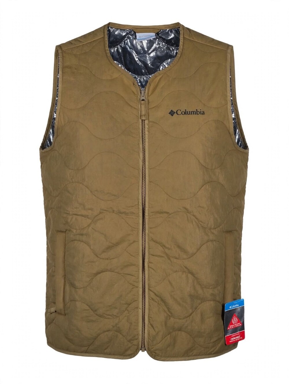 NEW Columbia Birchwood Vest Omni-Heat Quilted Sleeveless Jacket Vest Mens Small